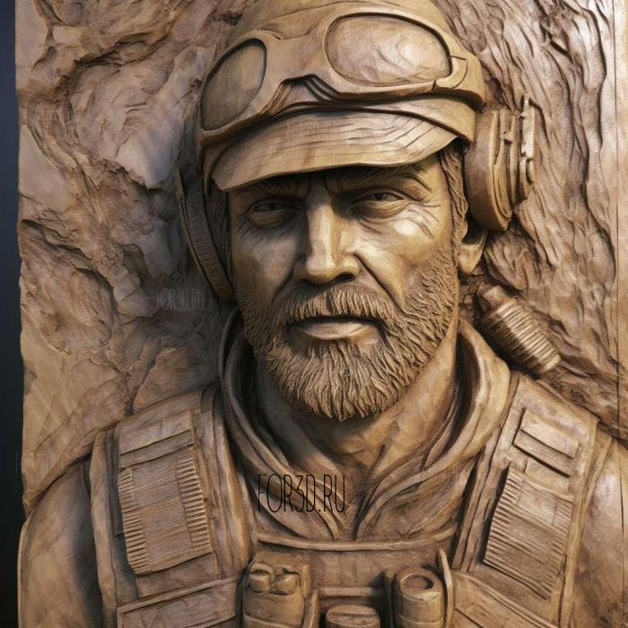 Captain Price from Call of Duty Modern Warfare 1 stl model for CNC